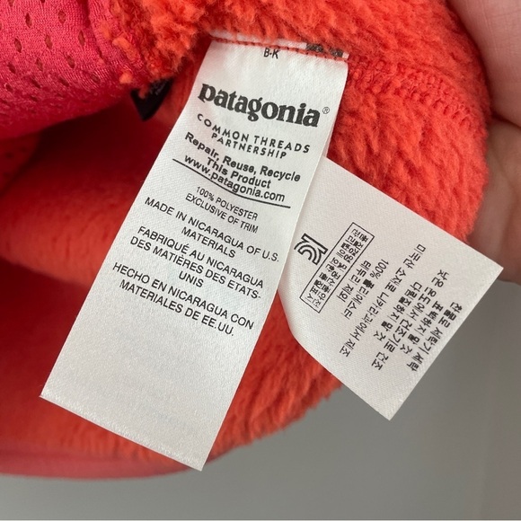 Patagonia Synchilla Fleece Pullover Orange XL Extra Large - Picture 6 of 9